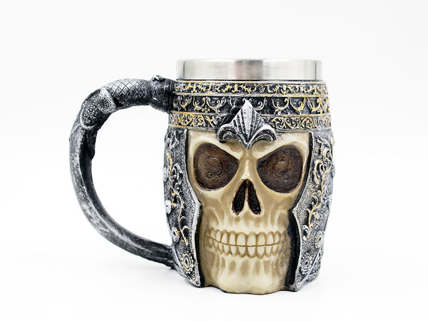 3D Resin Skull Mug