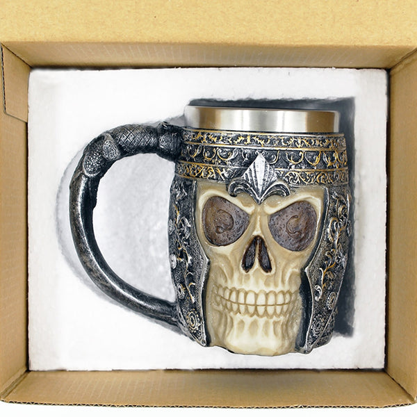 3D Resin Skull Mug