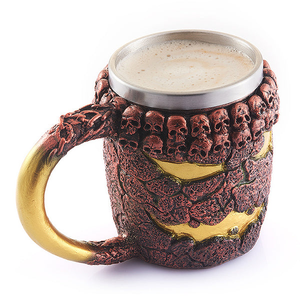 3D Resin Skull Mug