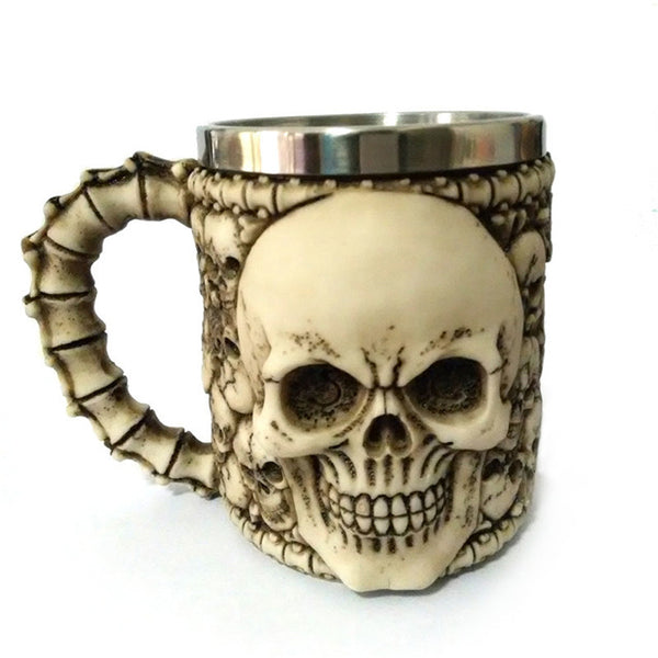 3D Resin Skull Mug