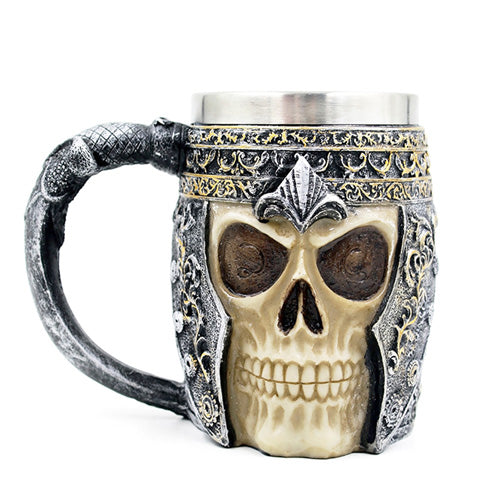 3D Resin Skull Mug