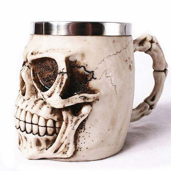 3D Resin Skull Mug
