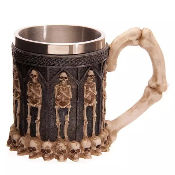 3D Resin Skull Mug