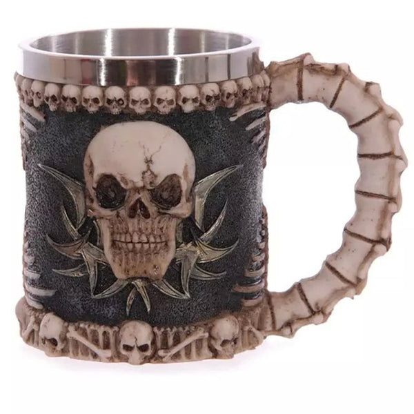 3D Resin Skull Mug